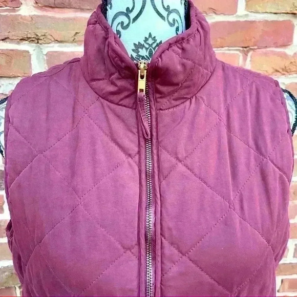 FRANCESCA BLUE RAIN Excursion Quilted Snap Pocket Cottage Core Zip Vest (L) - Picture 2 of 8